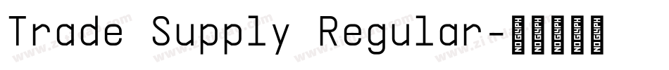 Trade Supply Regular字体转换